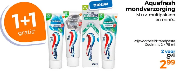 Aanbieding: Aquafresh mondverzorging