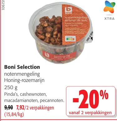 Promotie: notenmengeling Honing-rozemarijn