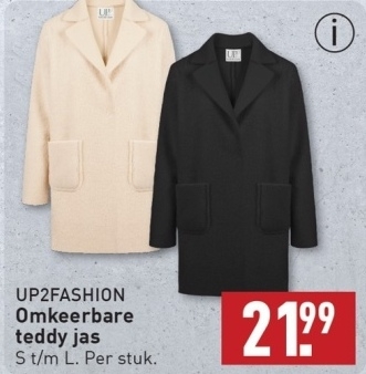 Aanbieding: Omkeerbare teddy jas