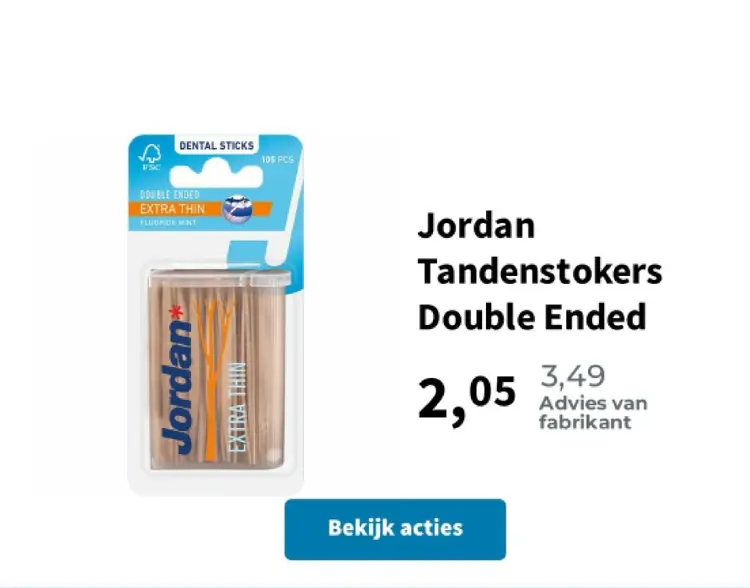 Aanbieding: Tandenstokers Double Ended