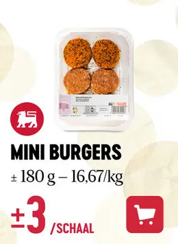 Promotie: Mini burgers