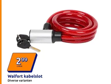 Aanbieding: Walfort kabelslot