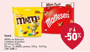 Offre: M&M's ou Maltesers