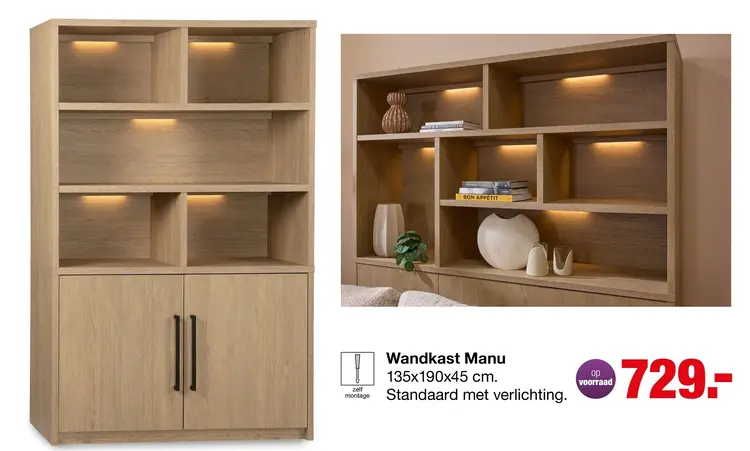 Aanbieding: Wandkast Manu