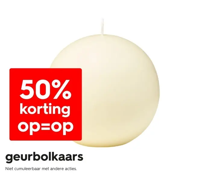 Promotie: Geurbolkaars