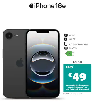 Aanbieding: iPhone 16e