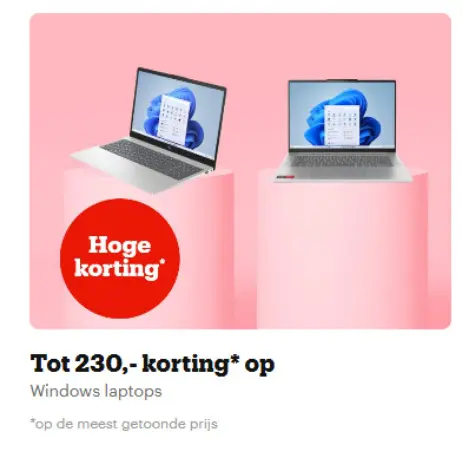 Promotie: Windows laptops