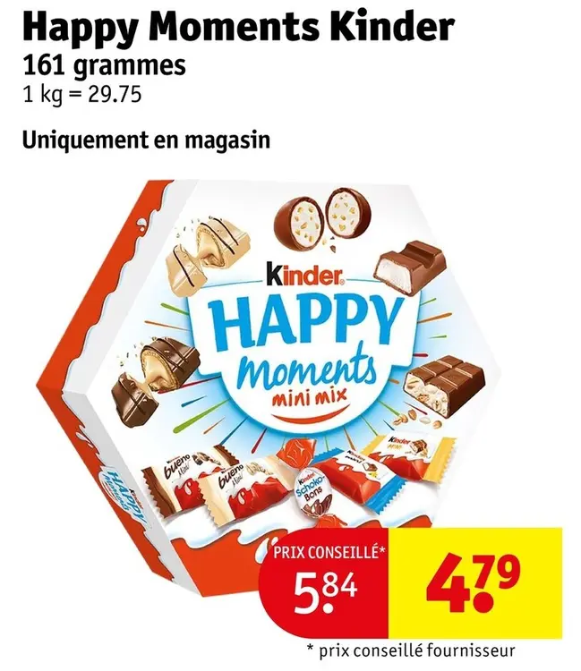 Offre: Happy Moments Kinder