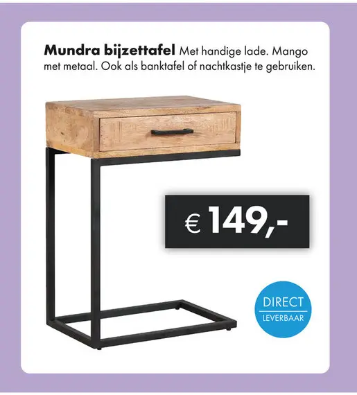 Aanbieding: Mundra bijzettafel