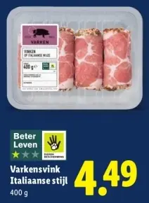Aanbieding: Varkensvink Italiaanse stijl