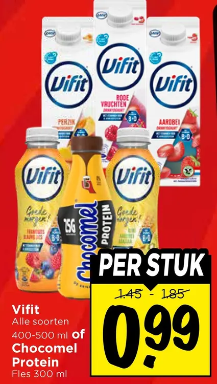 Aanbieding: Vifit Alle soorten of Chocomel Protein