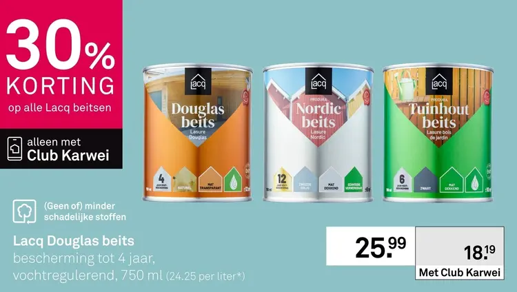 Aanbieding: Alle Lacq beitsen