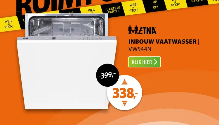 Aanbieding: Inbouw vaatwasser vw544n