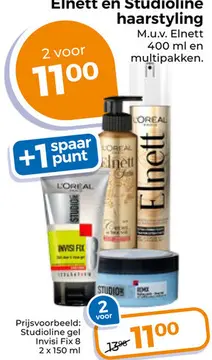 Aanbieding: Elnett en Studioline haarstyling