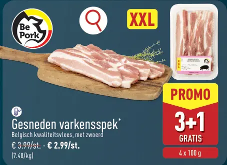Promotie: Gesneden varkensspek