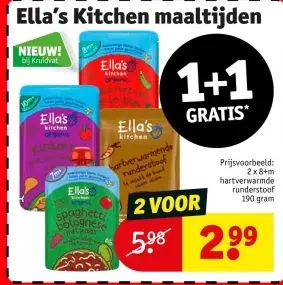Promotie: Ella's Kitchen maaltijden