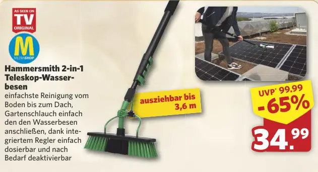 Aanbieding: Hammersmith 2-in-1 Teleskop-Wasserbesen