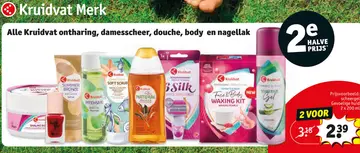 Aanbieding: Alle Kruidvat ontharing, damesscheer, douche, body en nagellak