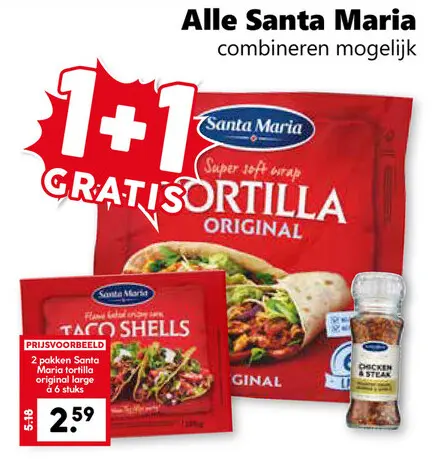 Aanbieding: Alle Santa Maria