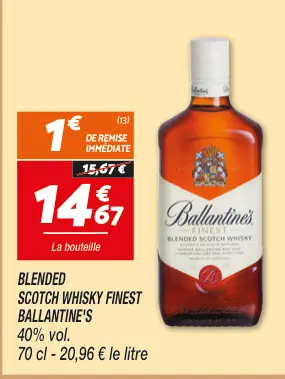 Offre: Blended scotch whisky finest