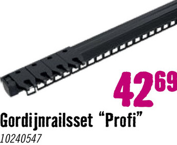 Aanbieding: INTENSIONS Gordijnrails Prof zwart 300 cm