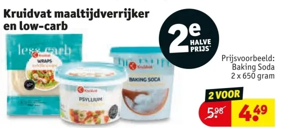 Aanbieding: Kruidvat maaltijdverrijker en low-carb