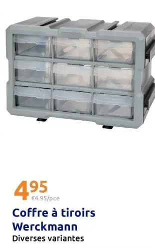 Offre: Coffre à tiroirs