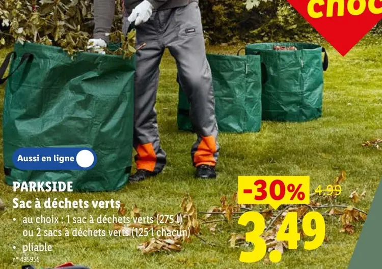 Offre: Sac à déchets verts