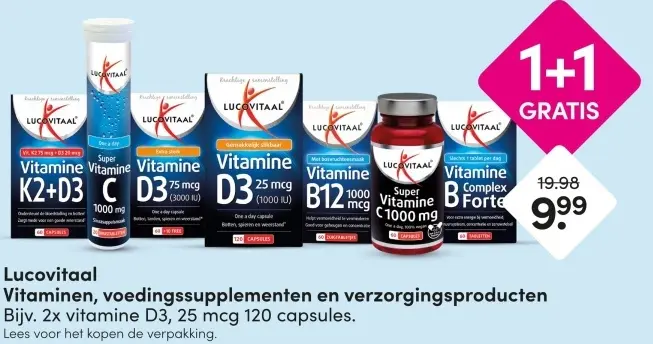 Aanbieding: Vitaminen, voedingssupplementen en verzorgingsproducten