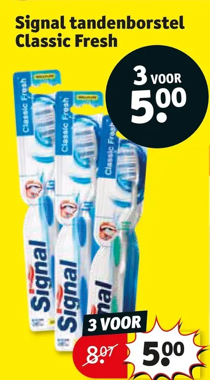 Promotie: Tandenborstel Classic Fresh