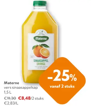 Aanbieding: Materne sinaasappelsap