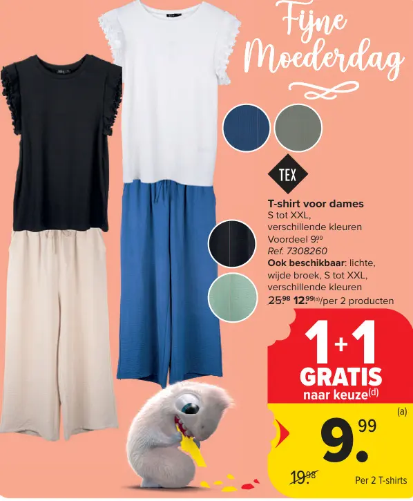 Promotie: T-shirt voor dames