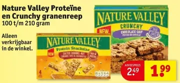 Aanbieding: Nature Valley Proteïne en Crunchy granenreep