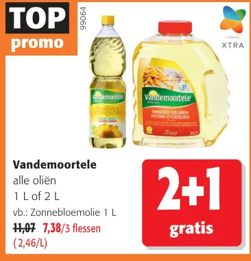 Promotie: Vandemoortele alle oliën
