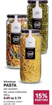 Aanbieding: Wisselwaar PASTA