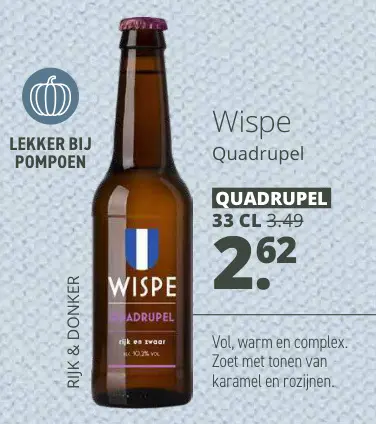 Aanbieding: Wispe Quadrupel