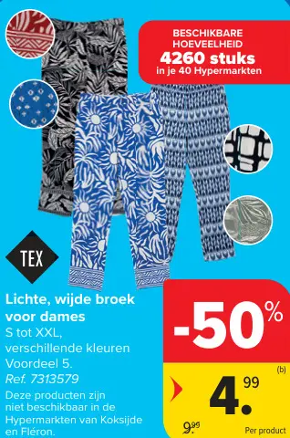 Promotie: Lichte, wijde broek voor dames