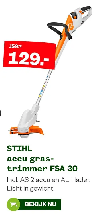 Aanbieding: accu gras-trimmer FSA 30