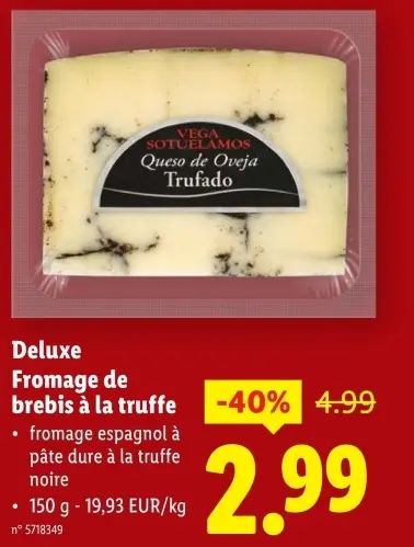 Offre: Fromage de brebis à la truffe