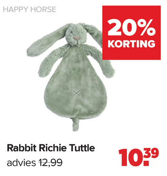 Aanbieding: Happy Horse Rabbit Richie Knuffeldoekje