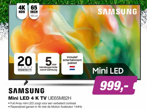 Aanbieding: Mini LED 4K TV UE65M82H