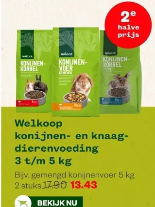 Aanbieding: konijnen- en knaagdierenvoeding