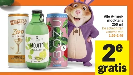 Aanbieding: A-merk mocktails