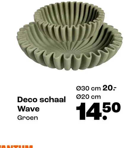 Aanbieding: Deco schaal Wave