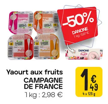 Offre: Yaourt aux fruits CAMPAGNE DE FRANCE