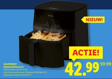 Aanbieding: Heteluchtfriteuse XL