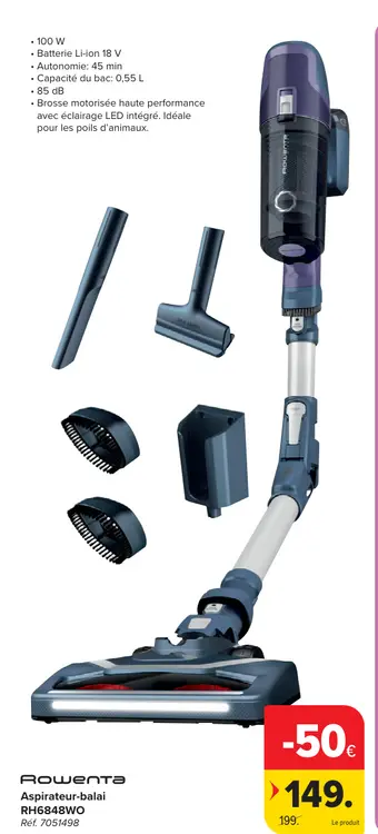 Offre: Aspirateur-balai RH6848WO