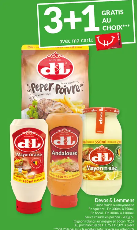 Offre: Sauce froide ou mayonnaise