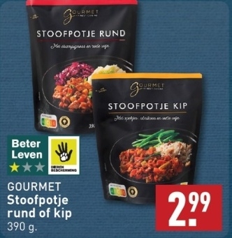 Aanbieding: GOURMET Stoofpotje rund of kip