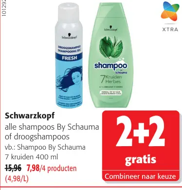 Promotie: alle shampoos By Schauma of droogshampoos